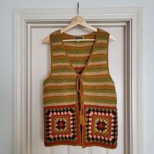 Vintage Helen Harper Crochet Vest